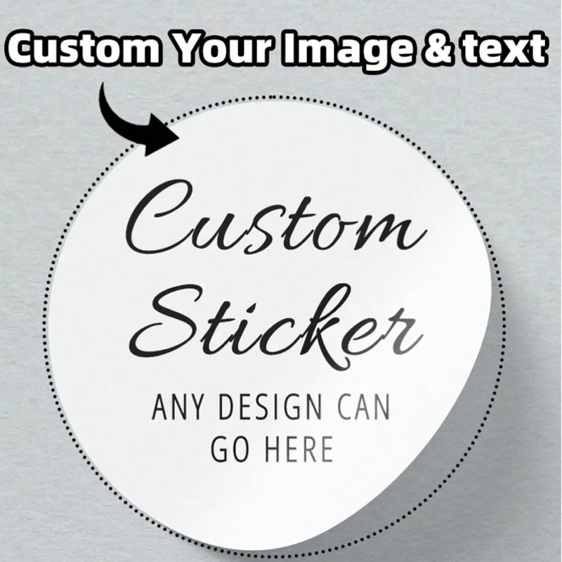 Label Sticker Round - Pegatinas redondas personalizadas, etiquetas personalizadas, se