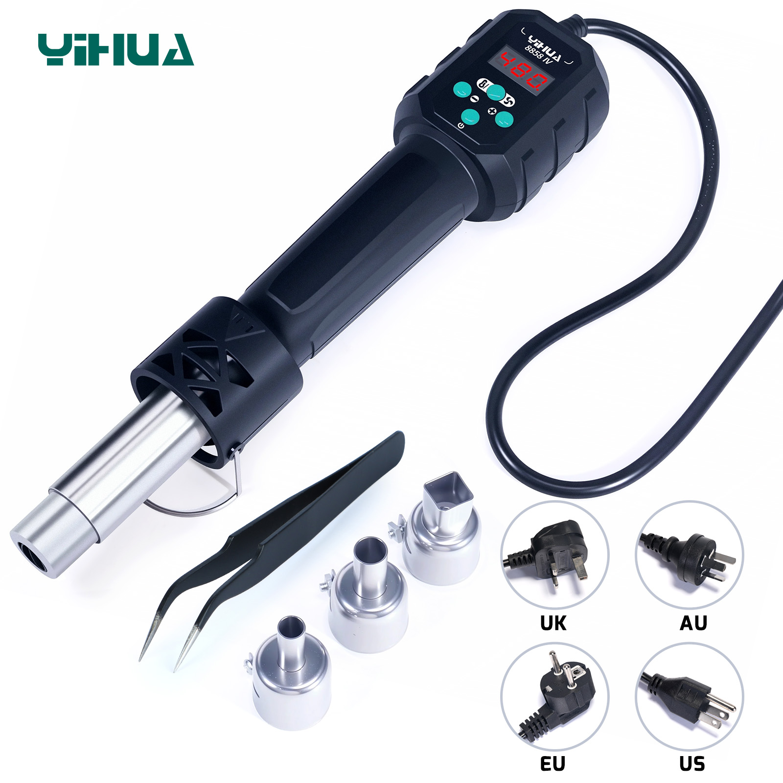 Heat Gun Embossing - YIHUA pistola de aire caliente temperatura