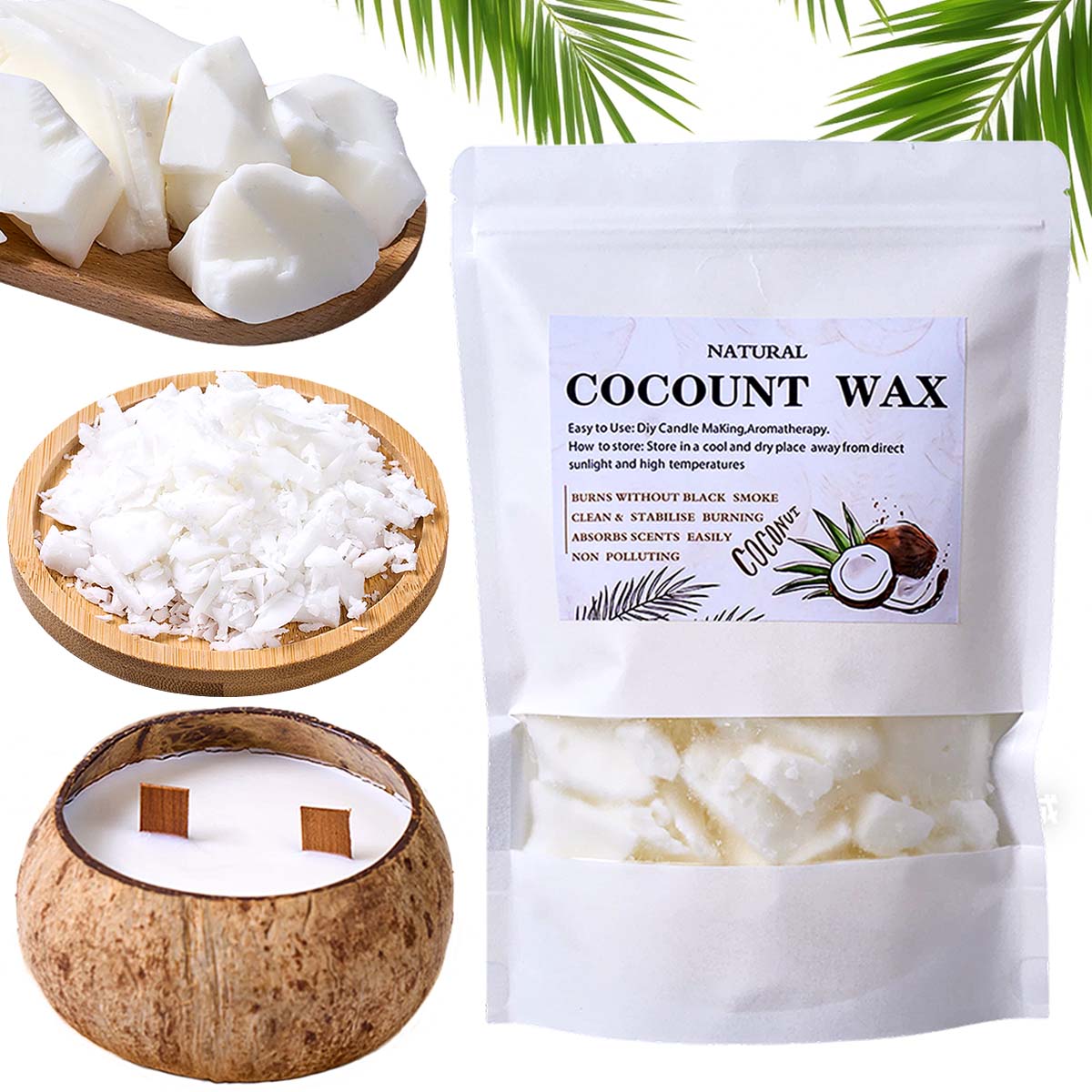 Candle Making Material Wholesale - Cera de Coco Blanca Natural de