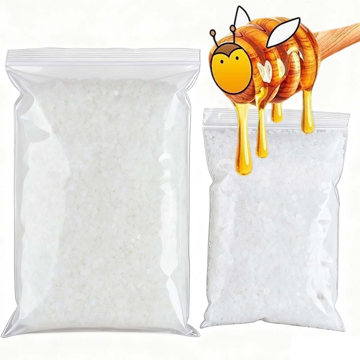 Candle Making Raw Material - Cera de abejas blanca de 200g-1000g,