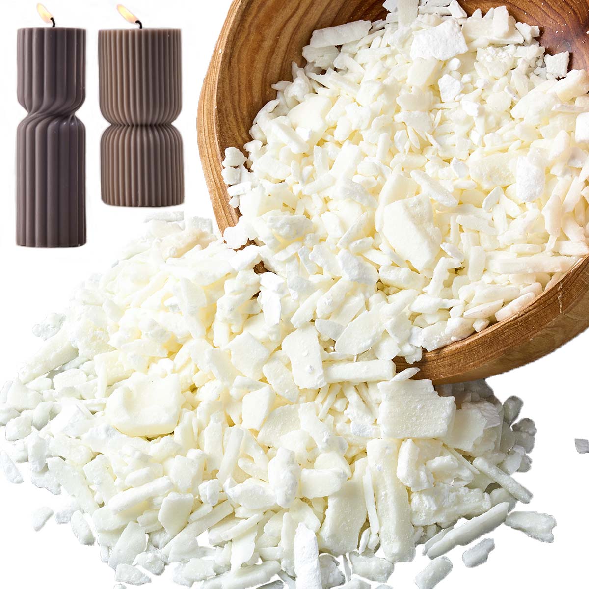 Cera de soja blanca pura de 1  - Candle Making Raw Material reseña y precio