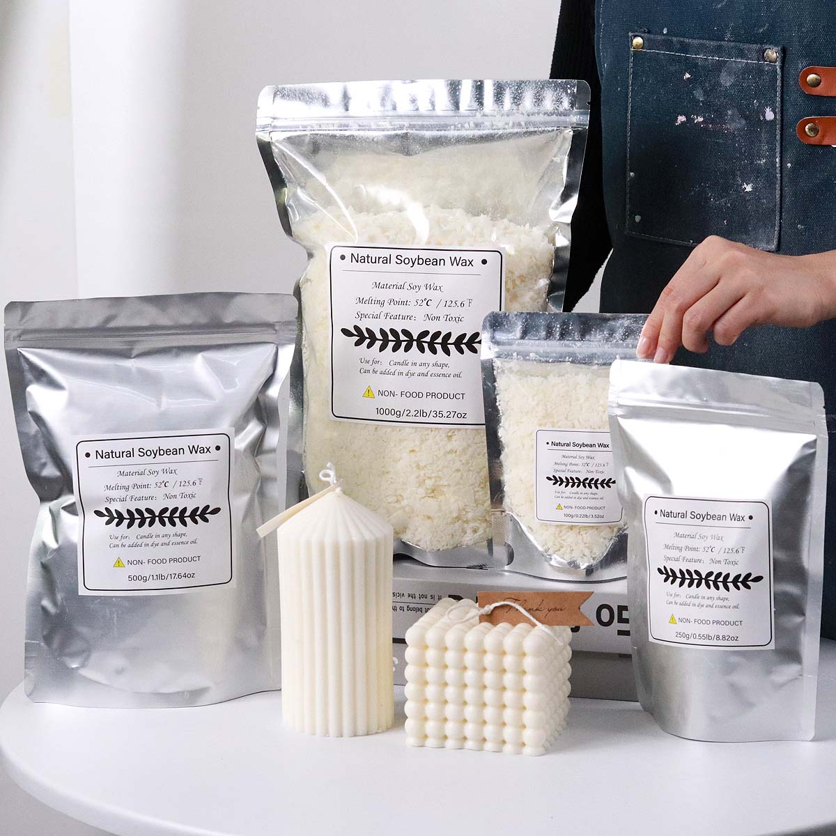 100/250/500/1000g escamas de c - Candle Making Raw Material reseña y precio