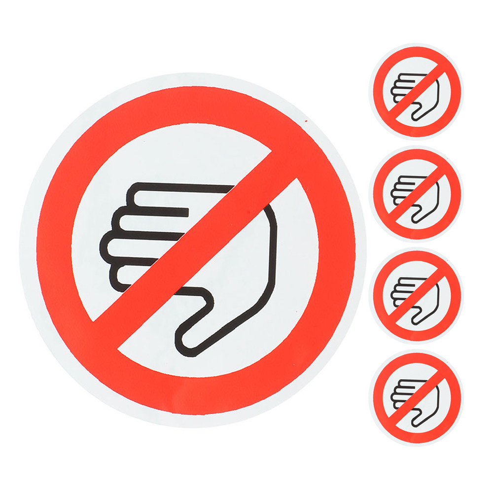 5 pegatinas de advertencia de  - Label Sticker Round reseña y precio