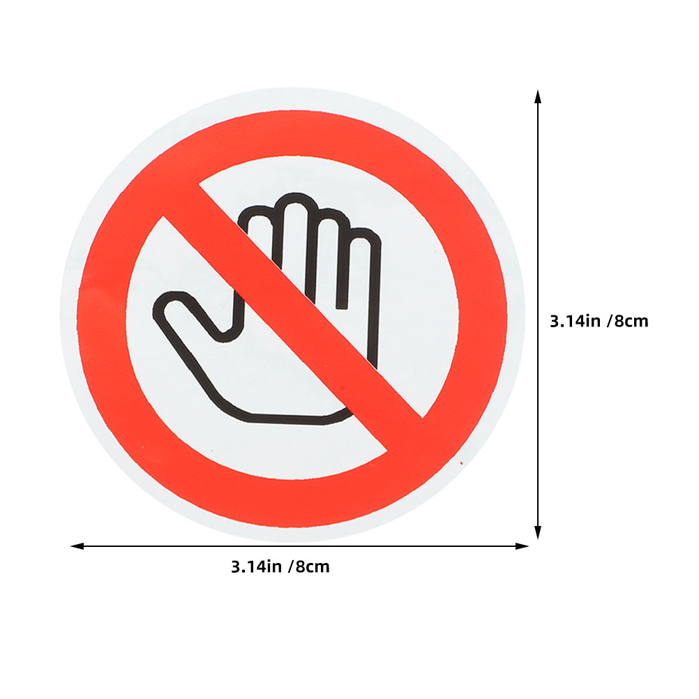5 pegatinas de advertencia de  - Label Sticker Round reseña y precio