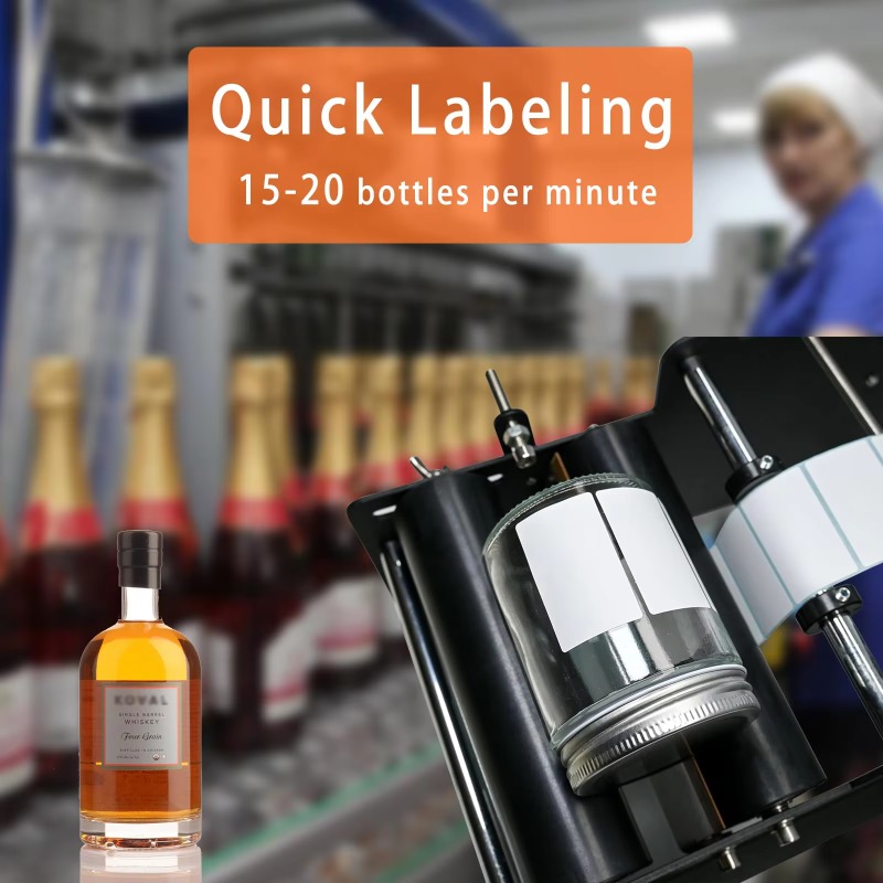 Etiquetadora manual de botella - Label Sticker Round reseña y precio