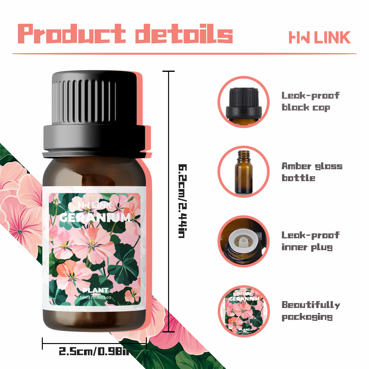 Aceite Esencial de Geranio 10m - Candle Making Raw Material reseña y precio